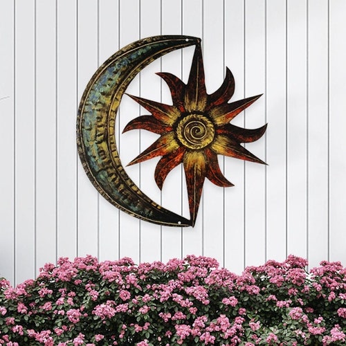 25 Metal Sun and Moon Outdoor Decor SHIPS FOR FREE Etsy