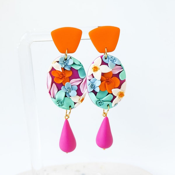 Floral Earrings Etsy