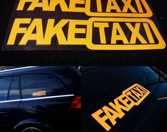 Fake Taxi Sticker | Etsy UK