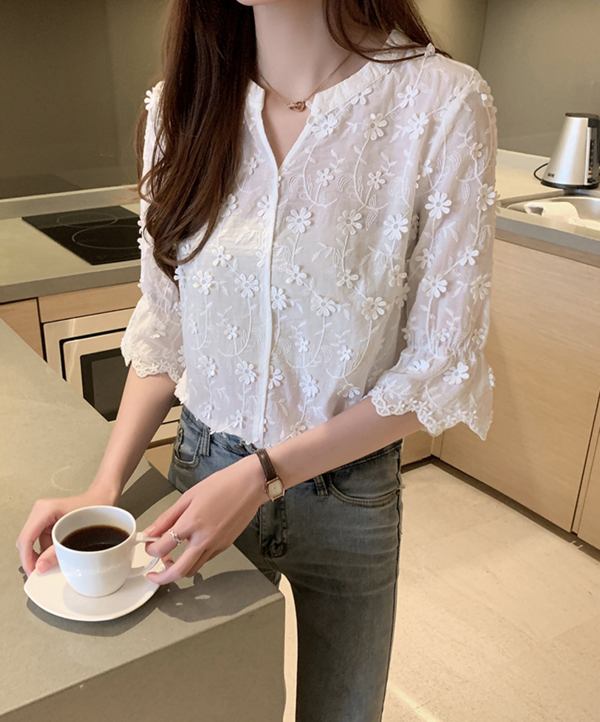 Elegant White Blouse Etsy Singapore