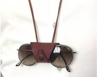 Christmas Gift, Glasses Holder, Leather Eyeglasses Cord, Sunglass Necklace, Eyeglass Chain Lanyard, Gift for her for him, Sunglasses Strap