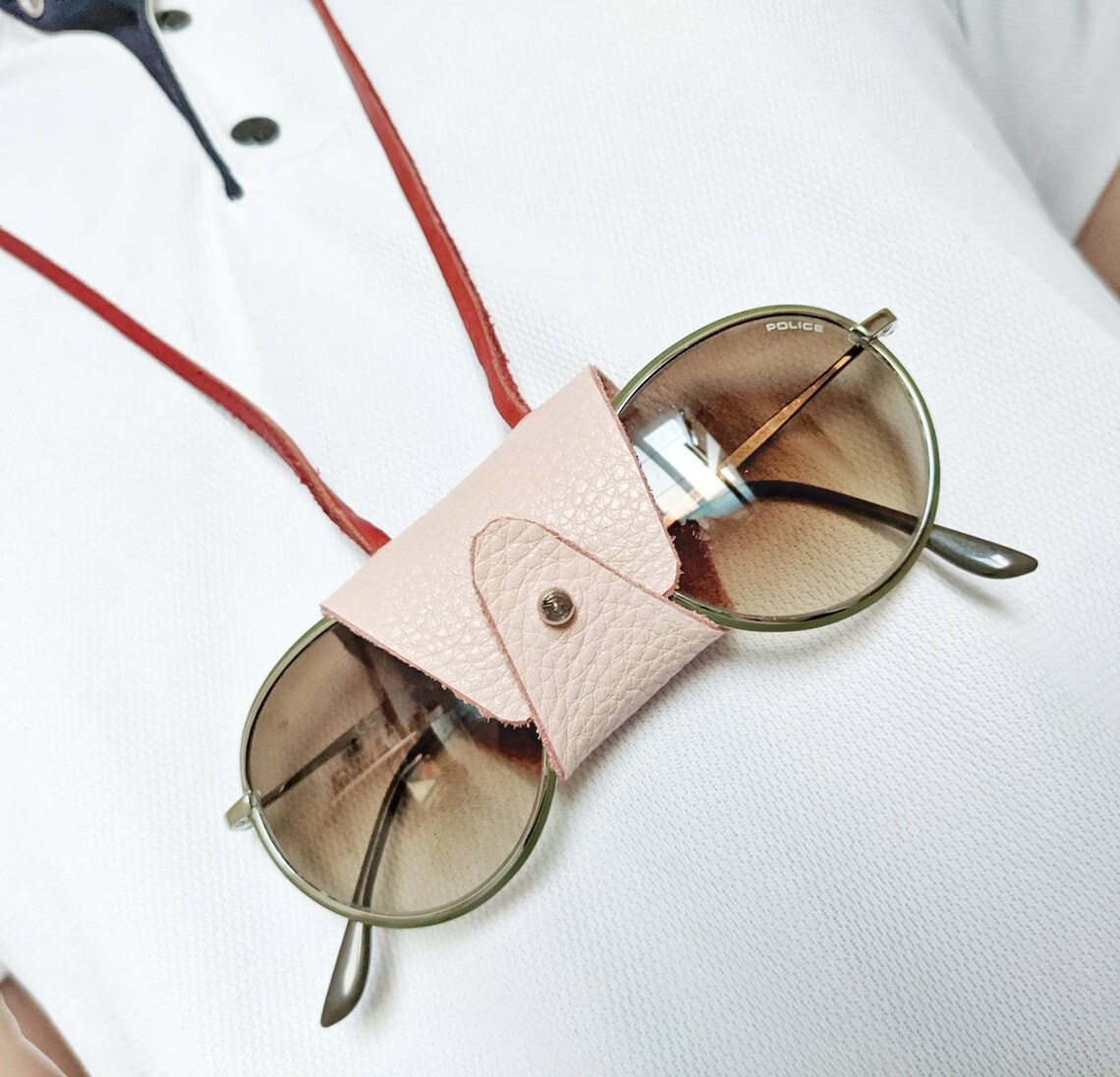 Christmas Gift Glasses Holder Leather Eyeglasses Cord Etsy