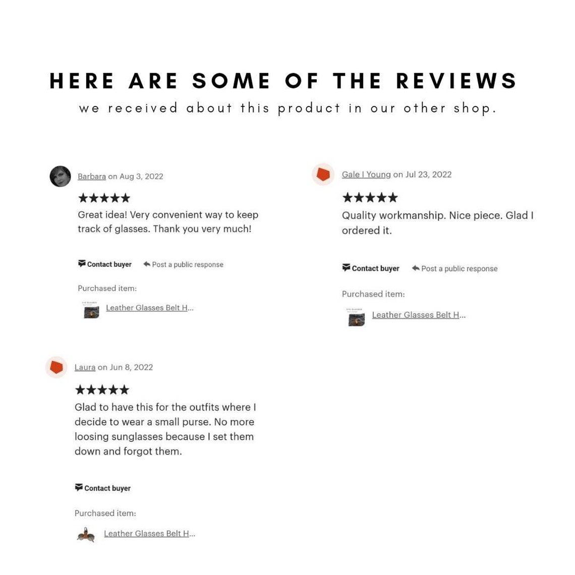 Leather Glasses Belt Holder Strap Reading Glasses Case Eye Etsy