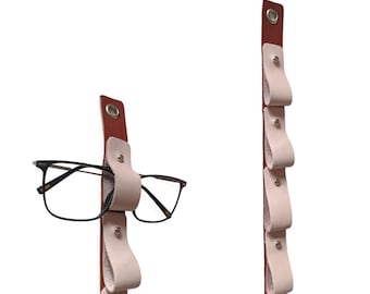 Sunglasses Display, Eyeglass Holder Wall Mount, Leather Glasses Organizer,  Eye Glasses Storage, Stand, Eye Glass Hanger, Sunglass Shelf