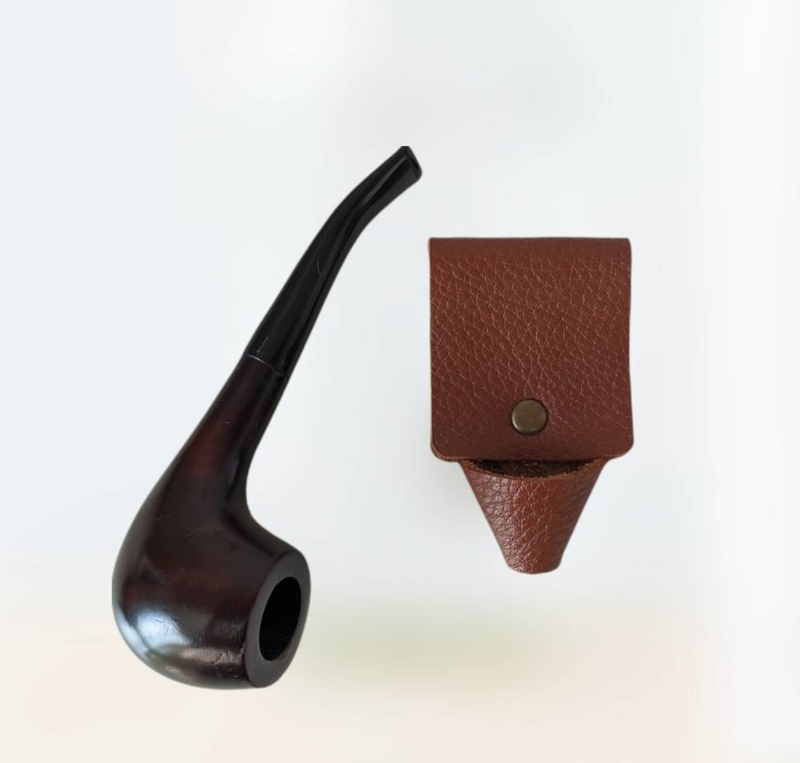 Leather Pipe Holster Tobacco Pipe Stand Belt Pipe Holder Etsy