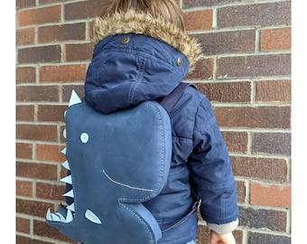 Dinosaur Kids Backpack, Boys Dino Toddler Kids Satchel, T-rex Bag, Kid Rucksack Preschool  Kindergarten Bag, Blue Child Knapsack, Animal