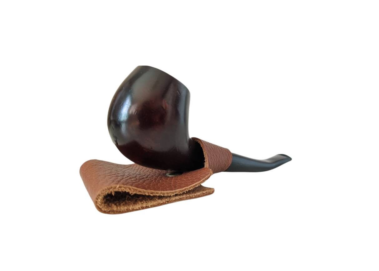 Leather Pipe Holster Tobacco Pipe Stand Belt Pipe Holder Etsy
