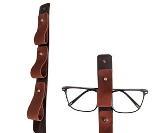 Sunglasses Display, Eyeglass Holder Wall Mount, Leather Glasses Organizer,  Eye Glasses Storage, Stand, Eye Glass Hanger, Sunglass Shelf