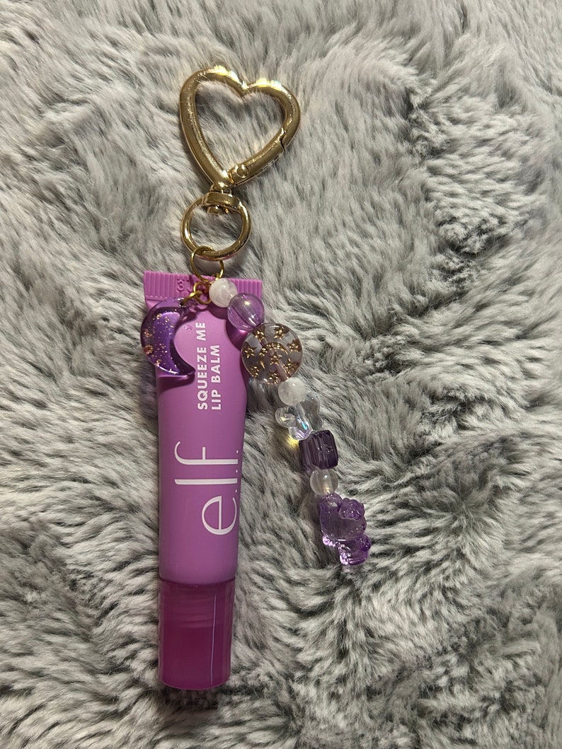 Summer Fridays Lip Balm 4 Pack Keychain Cap Copatible With Suer Fridays 0.5 Oz & LANGIGE 0 Lip Gloss Keychain