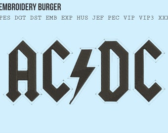 Acdc Embroidery File - Etsy