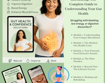 Gut Health & Confidence PDF Guide: Struggling with bloating, low energy, or digestive discomfort?