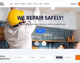 Repair Maintenance Service Website Package