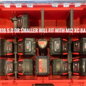 Milwaukee Deep Packout battery holder (m12)