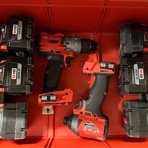Milwaukee Packout 2 Drawer battery holder (3 battery)