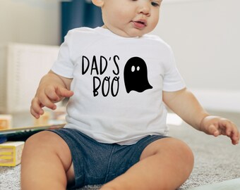 Dad's Mom's Boo Toddler T-shirt, Halloween Baby Onesie, Halloween Toddler T-shirt, Spooky Ghost Shirt, Pumpkin Season Toddler, Spooky vibes