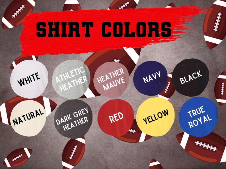 K&ouml;nnte beinhalten: T-Shirt-Farbkarte mit 10 verschiedenen Farboptionen. Die Farben sind: Wei&szlig;, Athletisches Grau meliert, Heidekraut-Lila meliert, Marineblau, Schwarz, Natur, Dunkelgrau meliert, Rot, Gelb und K&ouml;nigsblau.