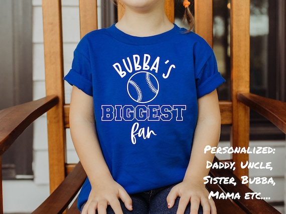Personalized Baseball Fan Shirt: Brother, Sister, Bubba