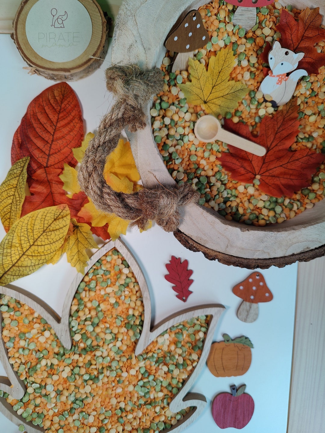 Autumn Sensory Kit Sensory Bin Busy Box Small World Play Montessori ...
