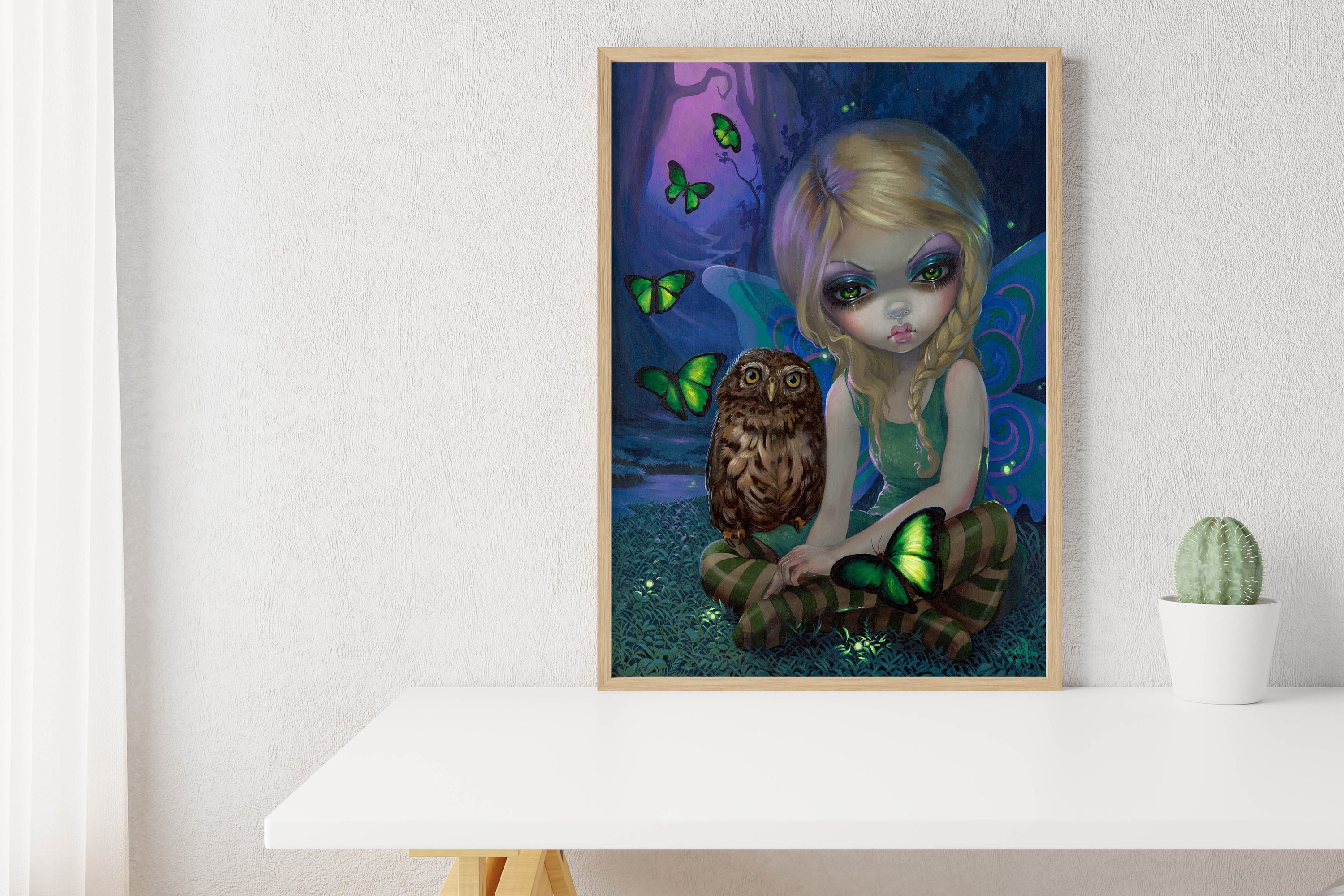 Summer Art Print by Jasmine Becket-griffith Surreal Big Eye Girl