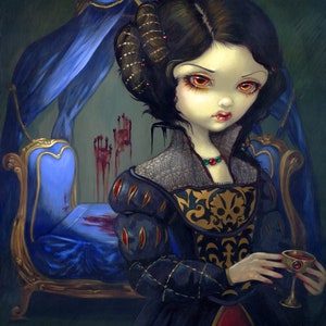 Jasmine Becket-Griffith Vampire Art Print: Strangeling Big Eye Gothic Royal