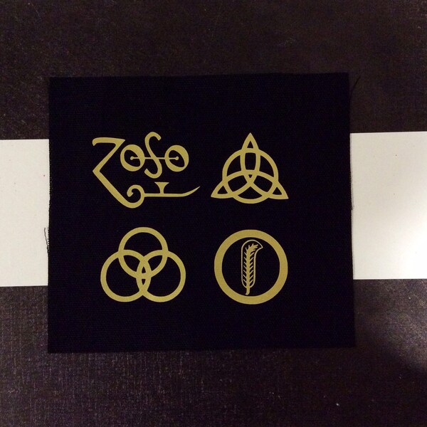 Led Zeppelin Symbols Etsy