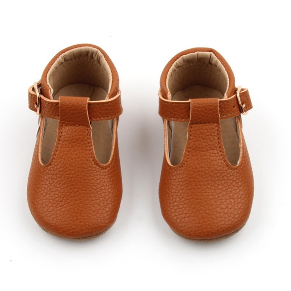 Soft-Sole Baby Mary Jane, Starbie Baby Tbar Shoes, Brown Baby Shoes, Toddler Mary Janes, Toddler Tbar shoes Brown