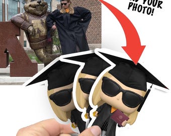 Сustom Figure Stickers, Personalized Pop Figure Sticker, Waterproof Vinyl For Water Bottle Laptop