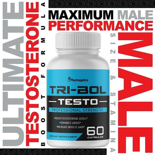 TRI BOL TESTO Professional shops Strength 4 Bottles 240 Capsules