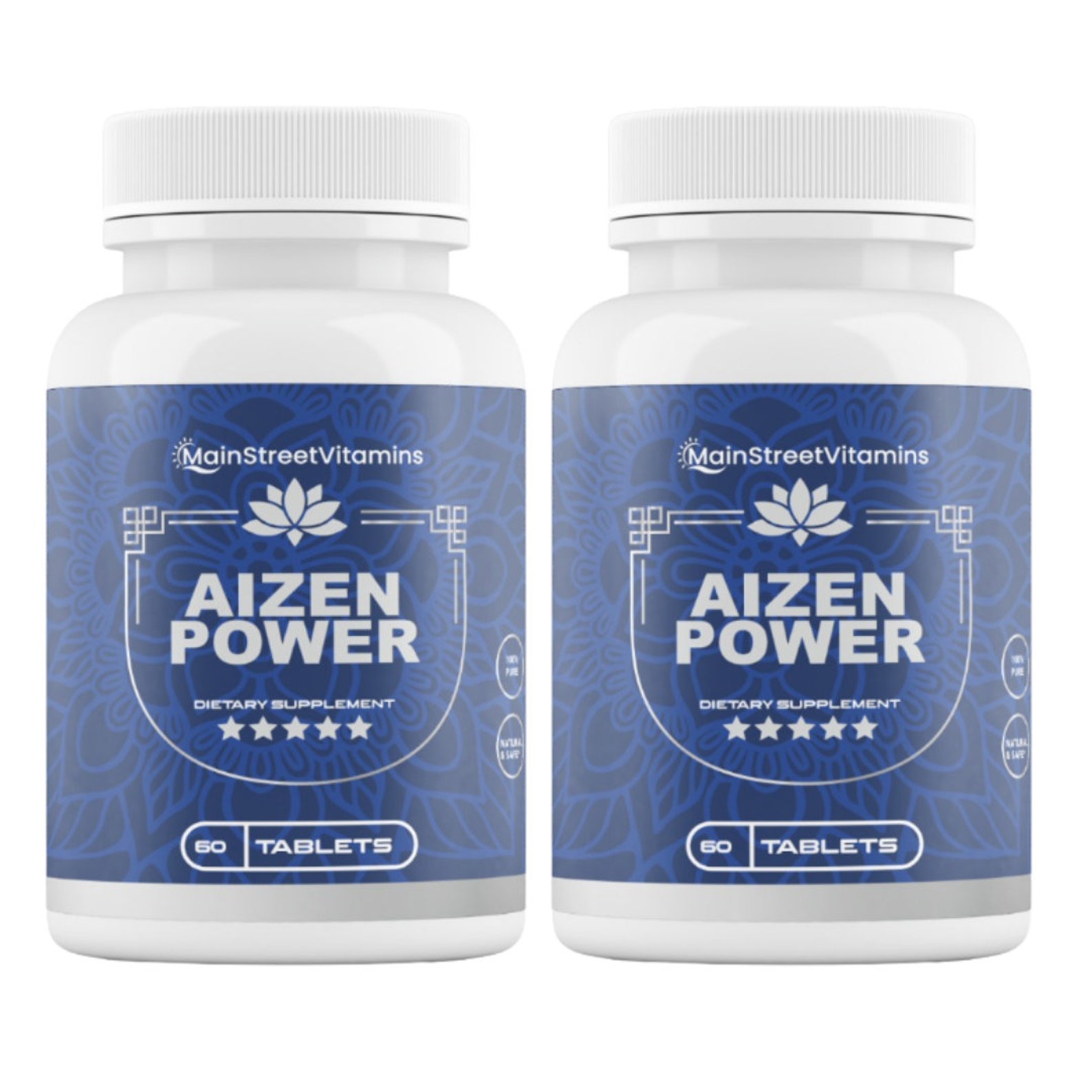 Aizen Power Supplement by Main Street Vitamins 2 Bottles - Etsy