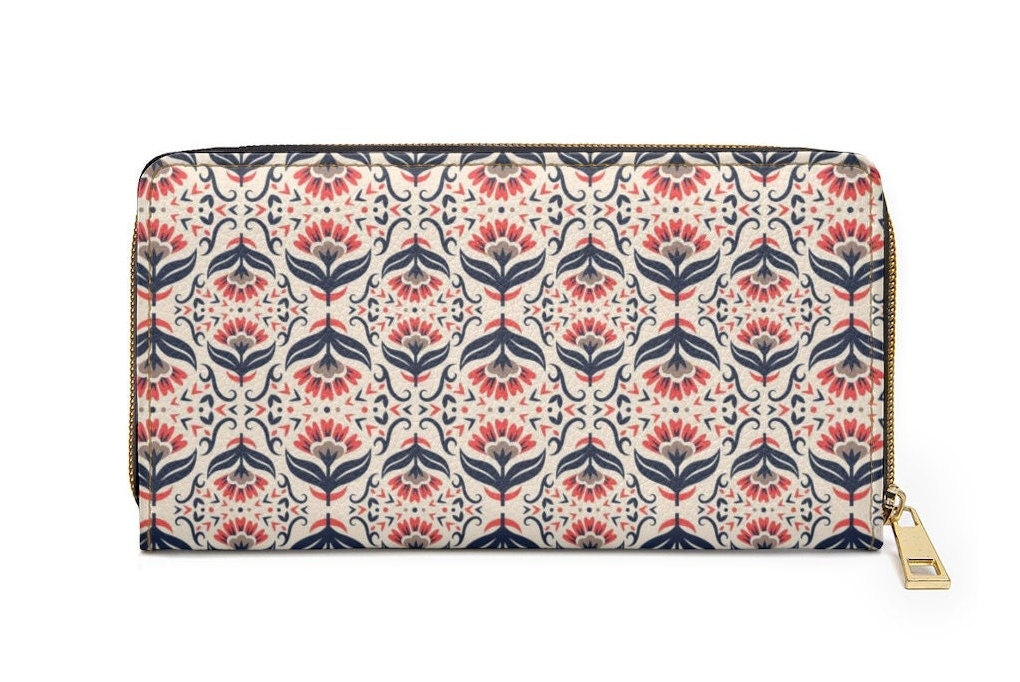Scandinavian Folk Art Wallet, Scandinavian Wallet, Folk Art Wallet ...