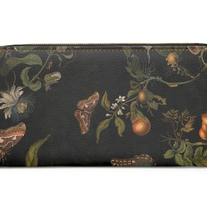 Dark Academia Wallet, Butterfly Wallet, Clutch Wallet, Botanical Wallet, Artsy Wallet, Boho Wallet, Cottagecore Wallet, Woodland Forest