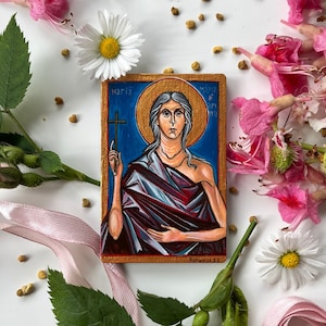 Heilige Maria von Ägypten die Wüstenmutter, christliches Einweihungsgeschenk, Heiliges Kunstwerk, religiöse Kunstwerke
