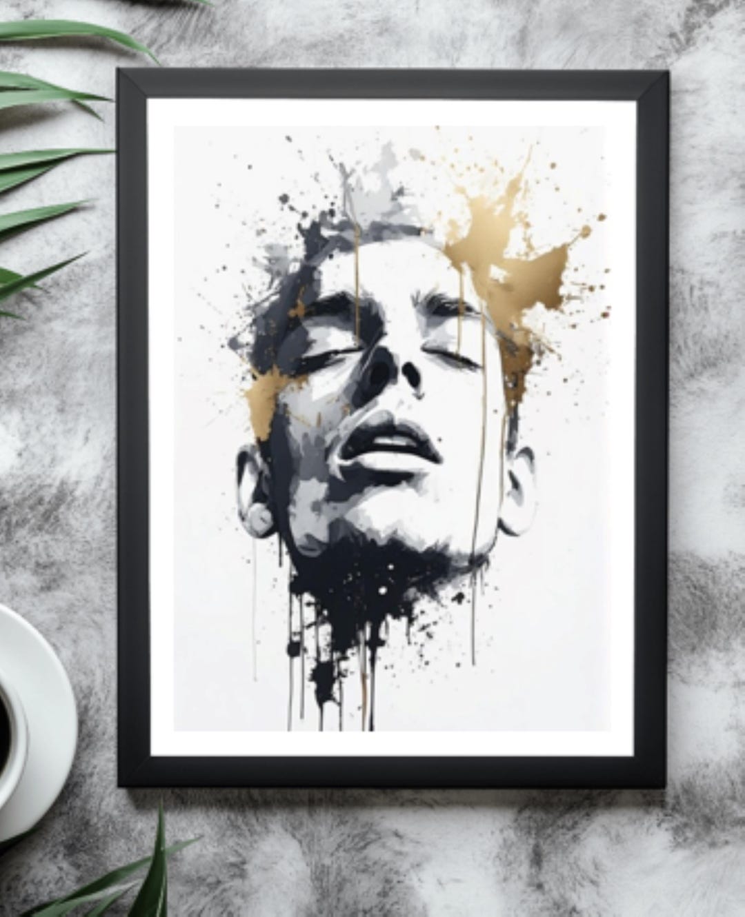 Abstract Male Portrait : Poster for Any Size Frame - Etsy
