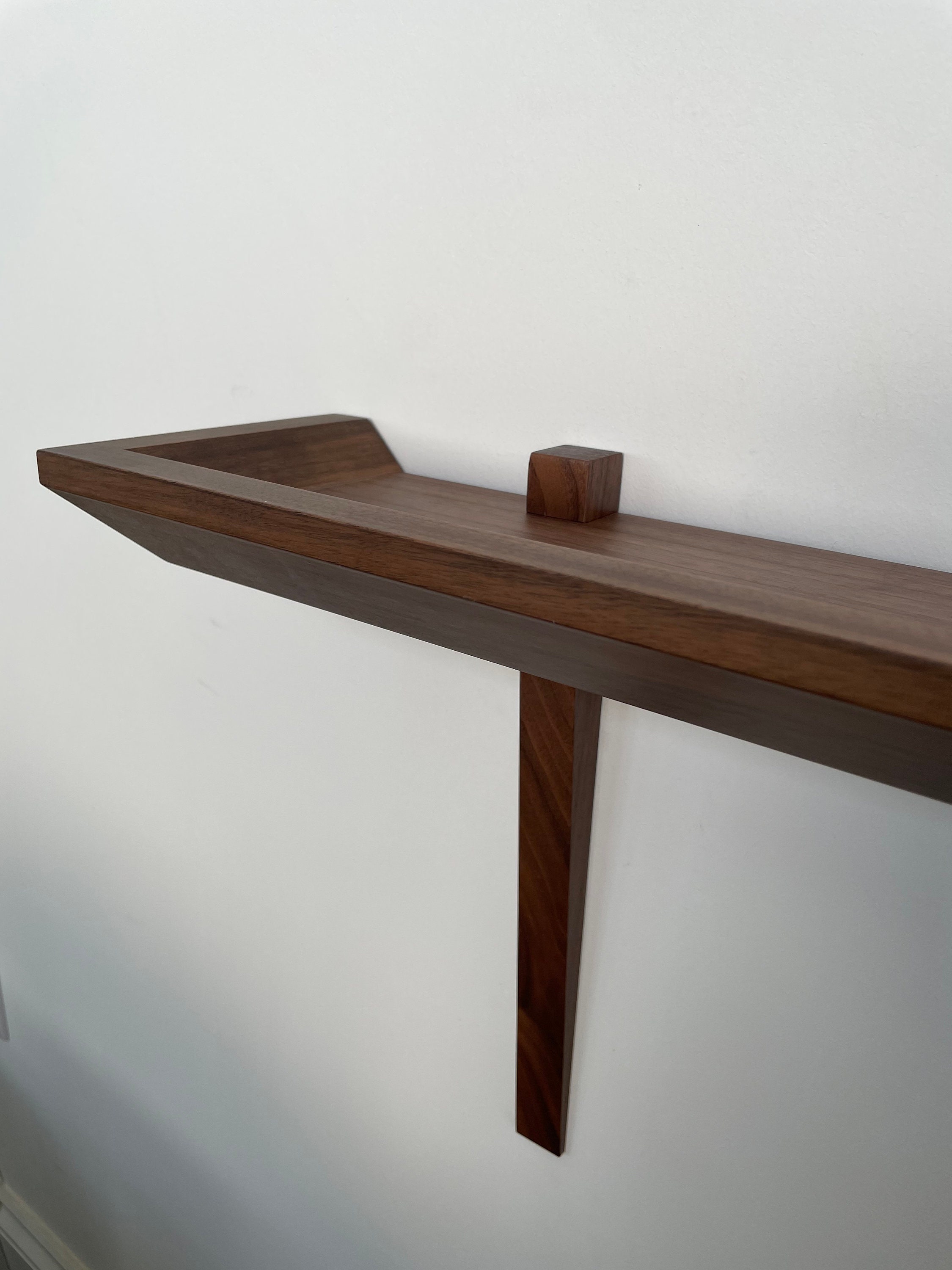 Edge - Handmade Slim, Wall-shelf. - Etsy