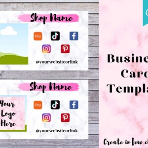 Business Card Canva Template | Business Card Template | Canva Templates | Business Card | Custom Business Card | Unique Business Card, Canva