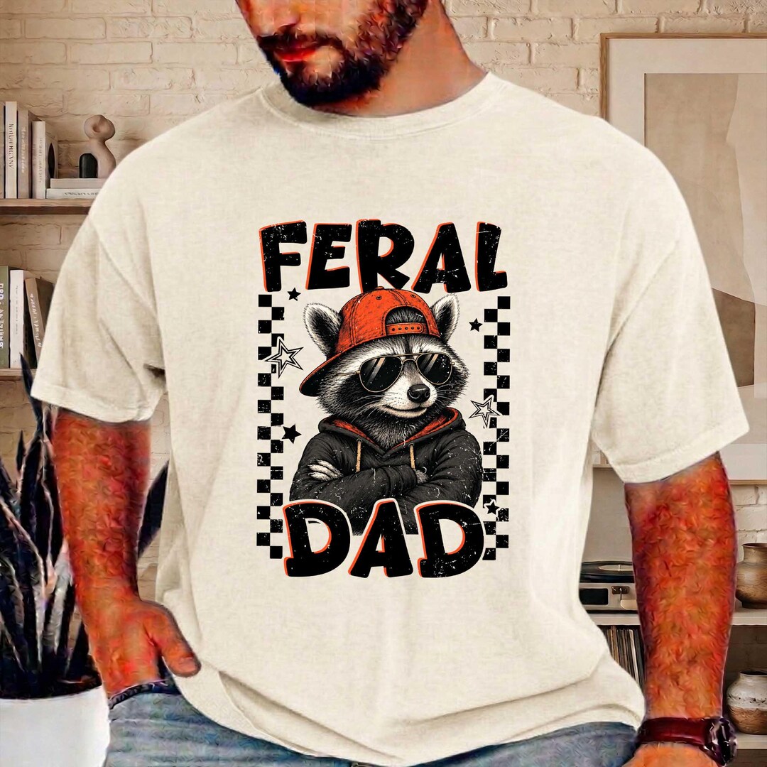Feral Dad Raccoon PNG, Raccoon Dad Png, Father's Day Humor Gift ...