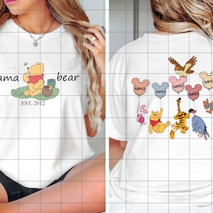Custom Mama Bear Est.2024 Png, Mama Com Nome De Criança Na Manga Png, Mama Est Sweatshirt, Retro Mama Bear Png, Feliz Dia Das Mães, Presente Para A Mãe