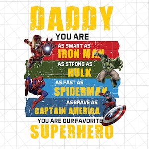 Papa du bist als Smart Png, Hero Squad Png, Happy Vatertag Png, Geschenk für Papa, Papa Leben Png, Papa Geschenk, Dateien für Sublimation, Vatertag