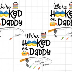 Estamos enganchados a papá png, papá divertido pescando png, pescador png, regalo del día del padre, regalo para papá, vida de pesca divertida png, papá pescando png
