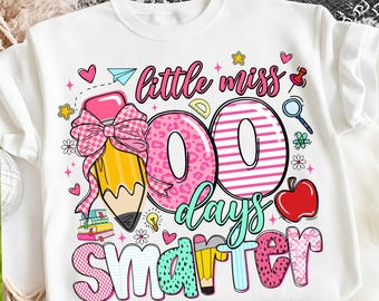 Pequeña Señorita 100 Días Más Inteligente (Png), 100 Días de Clases (Png), Maestra (Png), Escuela (Png) para Niñas, Estudiante (Png), Descarga Digital 100 Días Más Inteligente