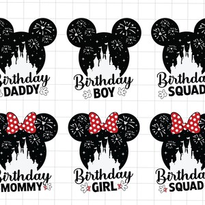 Bundle Birthday Squad Svg, Birthday Boy Svg, Family Matching Birthday Svg, Magical Kingdom Svg, Birthday Girl Svg, Birthday Matching Svg