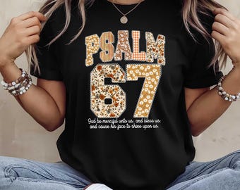 Lace Psalm 67 Six Seven PNG, Turquoise Brown Bow Trend, Psalm 67 Floral Number, 67 Bible Verse Png, Preppy Coquette Pastel Christian Design