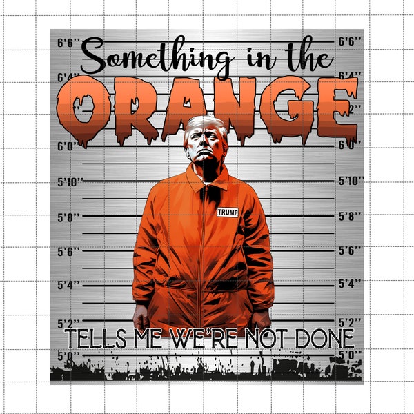Something In The Orange Png, Trump Mugshot Png, Mug Shot Png, Official Trump Mugshot, Mugshot Sublimation File, Trump Never Surrender Png