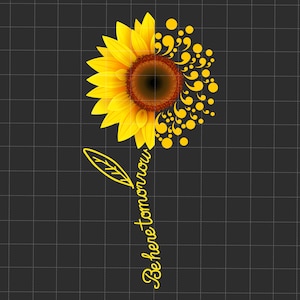 Be Here Tomorrow Png, Semicolon Suicidal Prevention Png, Ribbon Suicide Depression Png, Sunflower Png, Mental Health Png