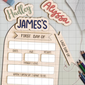 Primeiro dia de aula personalizado em SVG, volta às aulas em PNG, primeiro e último dia de aula personalizados em SVG, vida de professor em PNG, presente para aluno, arquivo Cricut