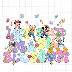 マウスと友達 PNG、魔法の花を咲かせよう PNG、花と庭のフェスティバル、魔法の王国、花柄、家族旅行 2025、家族旅行 PNG