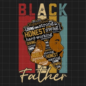 Black Father Png, Black Dad Png, Afro King Father Png, Father&#39;s Day Png, African American Black Father Png, African American Png, Daddy Png