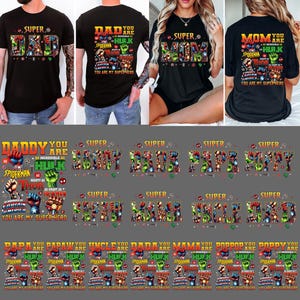 Pacote de Pai Super-herói PNG, Papai Você É PNG, Vida de Pai PNG, Melhor Pai de Todos os Tempos PNG, Esquadrão de Heróis PNG, Pai Papai Papa PNG, Camiseta de Aniversário de Pai PNG