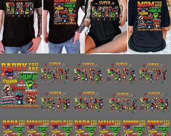 Superhero Dad Png Bundle, Daddy You Are Png, Dad Life Png, Best Dad Ever Png, Hero Squad Png, Dad Daddy Papa Png, Dad Birthday Shirt Png