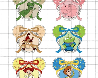 Bundle Cartoon Magical Mirror Bow Png, Cartoon Toy Friends Png, Mouse Head Png, Family Vacation Png, Vacay Mode, Family Matching Shirt Png